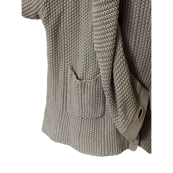 Kookai grey cowl neck open knit cardigan sz 1 - Picture 3 of 6